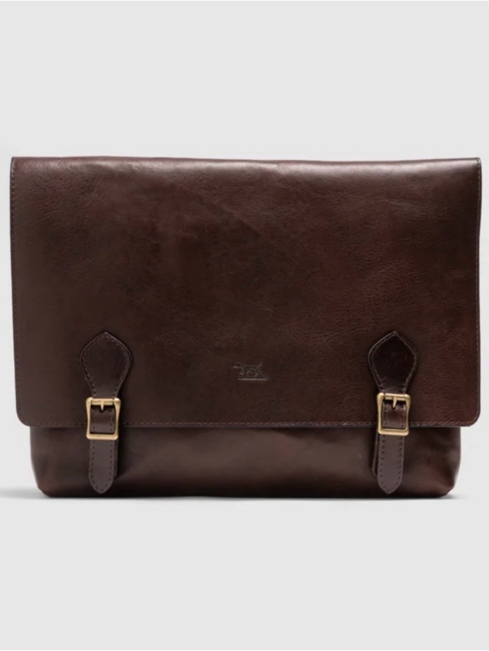 Rodd & Gunn Woodstock Dark Brown Leather Messenger Briefcase